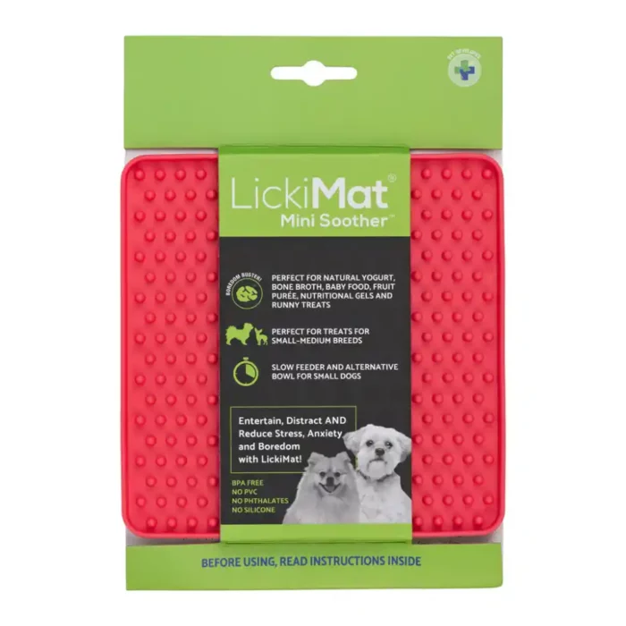 LickiMat-Soother-Mini-Dog-Pink LickiMat-Soother-Mini-Dog-Pink