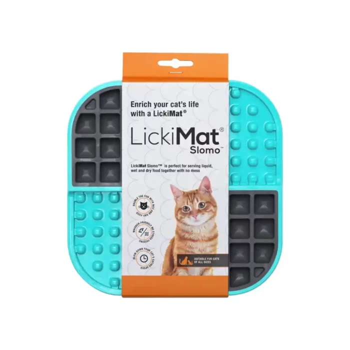 LIC-LM3001TQ-CR-LickiMat-Slomo-Cat-Turquoise LIC-LM3001TQ-CR-LickiMat-Slomo-Cat-Turquoise