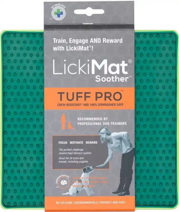 LickiMat-Soother-Pro-Tuff-Green LickiMat-Soother-Pro-Tuff-Green