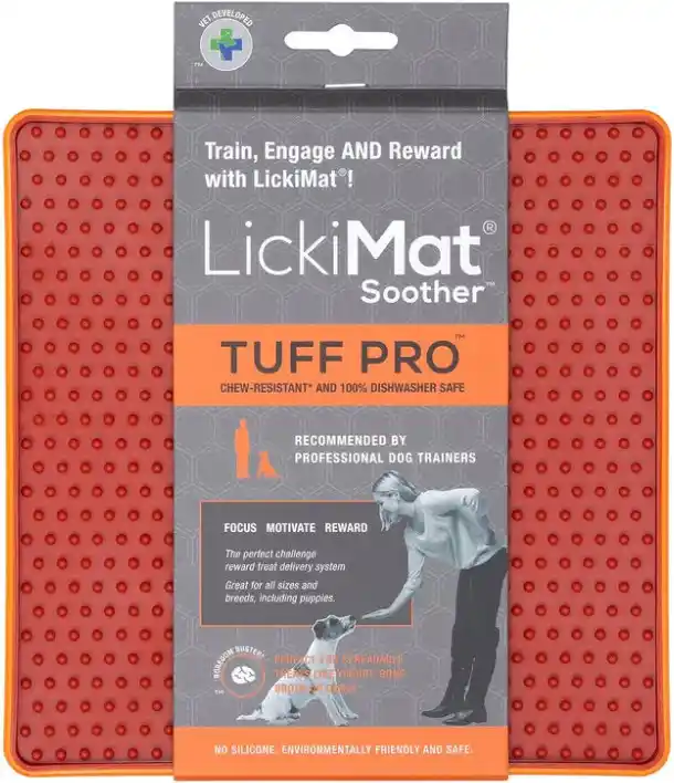 LickiMat-Soother-Pro-Tuff-Orange LickiMat-Soother-Pro-Tuff-Orange