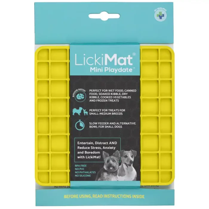 LickiMat-Buddy-Mini-Dog-Yellow LickiMat-Buddy-Mini-Dog-Yellow