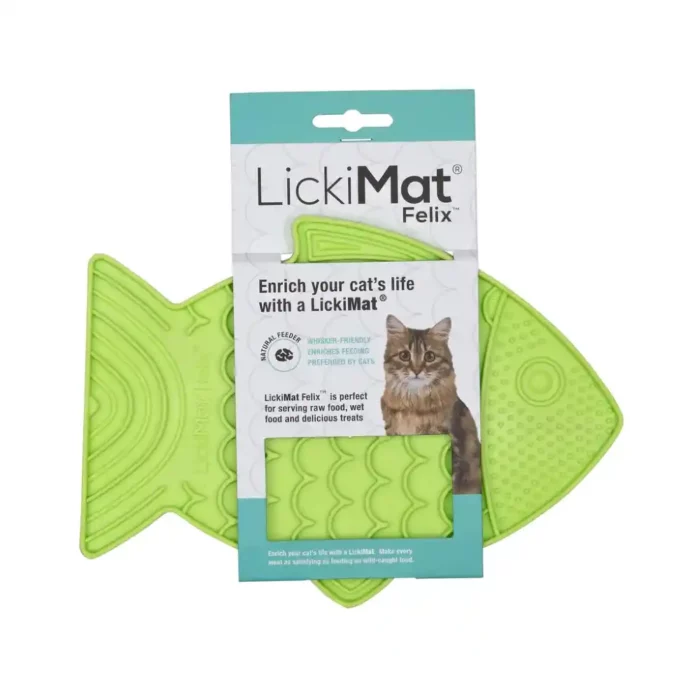 LickiMat-Felix-Cat-Green