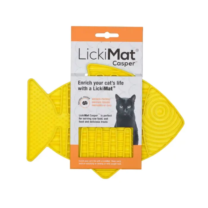 LickiMat-Casper-Cat-Yellow LickiMat-Casper-Cat-Yellow