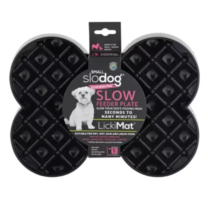 LIC-SD6007BK-LickiMat-SloDog-Small-Black