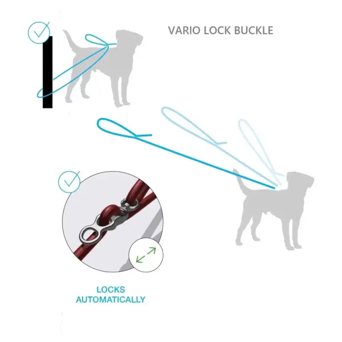 curli Vario Comfort Leash Buckle Function curli-Vario-Comfort-Leash-Sun-Orange