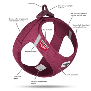curli_Vest-Harness-curli-Clasp-Air-Mesh-Ruby