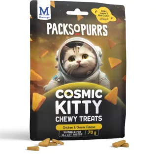 Packs 'O Purrs Cat Treats Chicken And Cheese Chews 10 X 70G