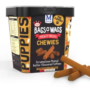 Peanut Butter Flavoured Toffee Puppy Chewies 4 X 350G