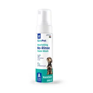 Montego-Xenpet-nourishing-no-rinse-foam-wash-spray-bottle