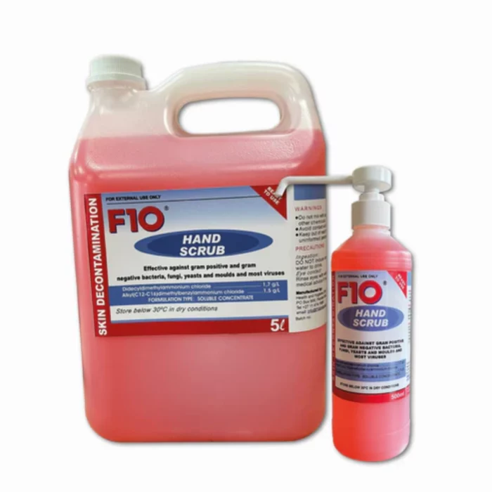 F10 Hand Scrub Pink - Surgical eliminates gram-positive bacteria such as Staphylococcus