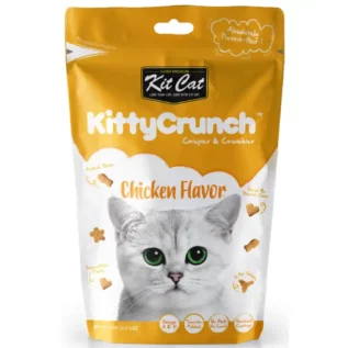 Kit Cat Kitty Crunch crunchy biscuit treats for cats chicken flavours Kit Cat Kitty Crunch crunchy biscuit treats for cats chicken flavours