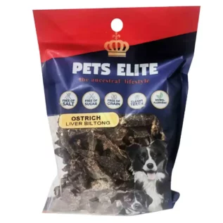 Pets Elite Ostrich Liver Biltong