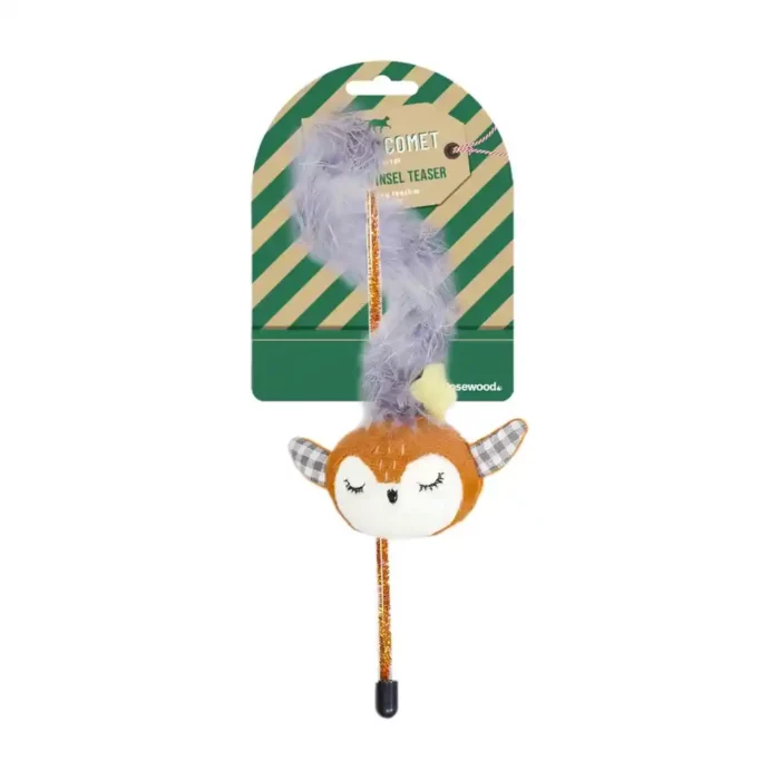 Rosewood Cats Reindeer Tinsel Cat Teaser