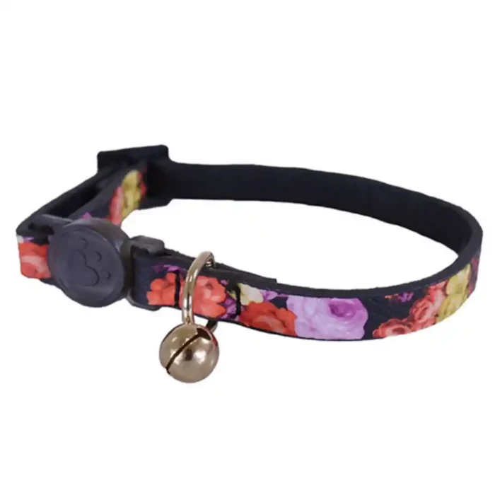 Rosewood Cat Collar Floral Printed