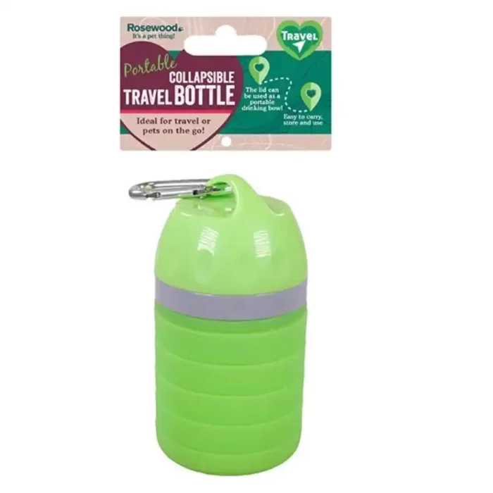 Rosewood Portable Collapsible Travel Bottle