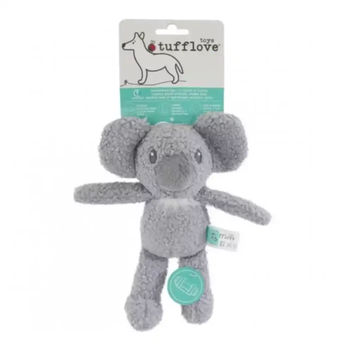 Durable ROSEWOOD Tufflove Koala dog toy
