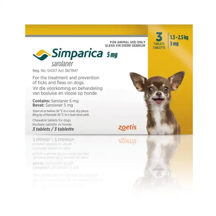 SIMPARICA-5MG-TAB-3S-YELLOW-PACK SIMPARICA-5MG-TAB-3S-YELLOW-PACK