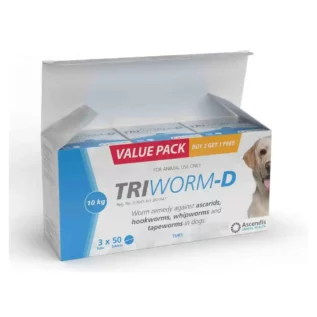 Triworm-D Deworming Tablets For Large Dogs (3×50) | Best Dog Dewormer In South Africa