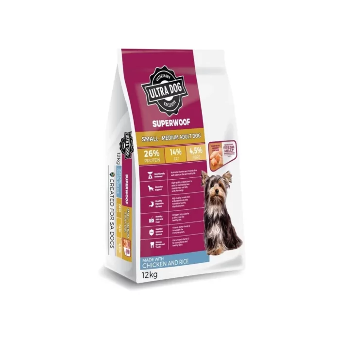 Ultra-Dog-Superwoof-Adult-Small-Medium-Chicken-Rice-New-Formula-12kg Ultra-Dog-Superwoof-Adult-Small-Medium-Chicken-Rice-New-Formula-12kg