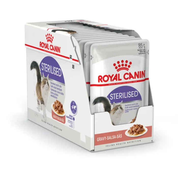 royal-canin-cat-sterilised-gravy-twelve-pack-of-pouches