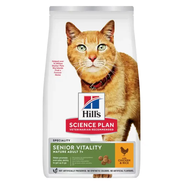hills-science-plan-feline-senior-vitality-chicken-dry-cat-food-kibble-pack-front