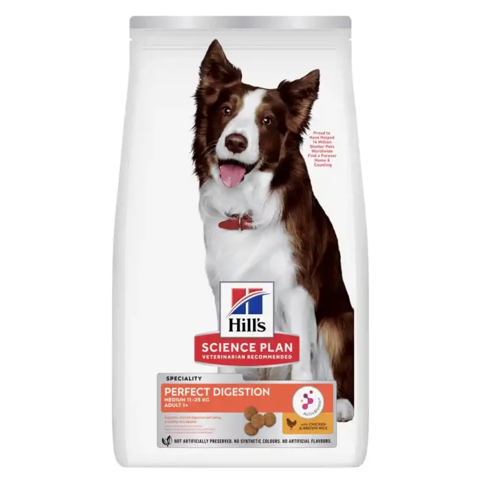 Hill’s Science Plan Medium Adult Perfect Digestion Dog Food with ActivBiome+ for Digestive Care Hill’s Science Plan Medium Adult Perfect Digestion Dog Food with ActivBiome+ for Digestive Care
