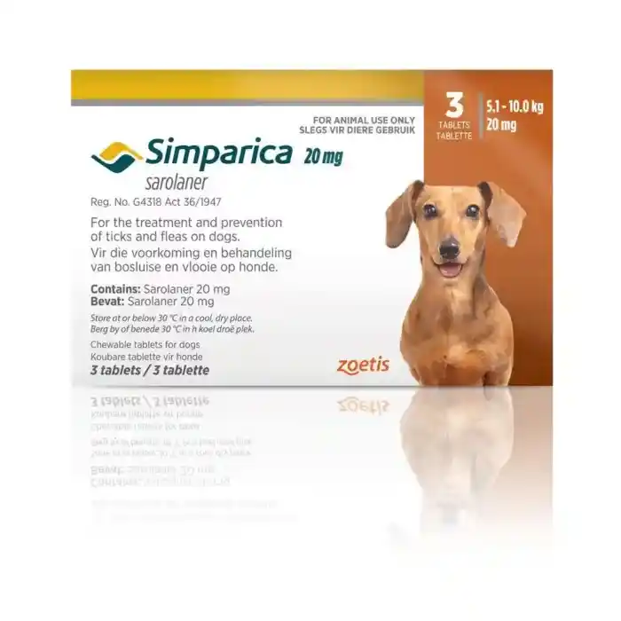 SIMPARICA-10MG-TABS-3S-BROWN-MEDIUM-DOGS