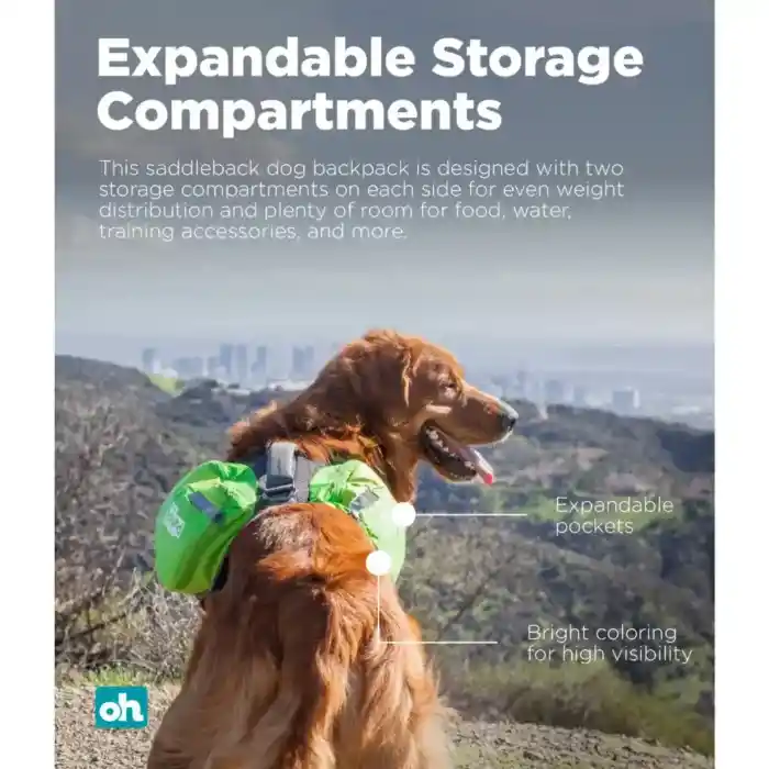 outward-hound-daypak-saddleback-dog-backpack-green-expandable-comparments outward-hound-daypak-saddleback-dog-backpack-green-expandable-comparments