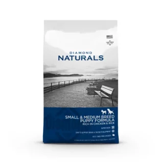 Diamond Naturals Small & Medium Breed Puppy Formula Rich In Chicken & Rice Dry Dog Food