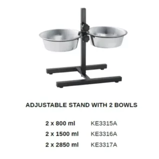 Steel Bowl Adjustable Stand